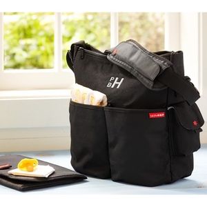 SkipHop Duo Pottery Barn Monogrammed Bag